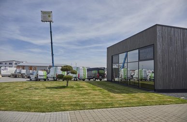 Außenbereich der Firma Scheifele Außenbereich der Firma Scheifele